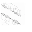 Kép 4/7 - féltengely első komplett Ignis bal 44102-86G30 (utgy. made in EU.)