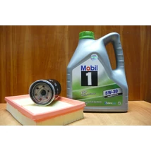 szervíz csomag szett olajcsere készlet Swift 2005-2010 1.3-1.5 benzin, Mobil 5W30 4l.+ szűrők