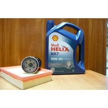 szervíz csomag szett olajcsere készlet Ignis, Wagon-R benzin,  Shell 10W40 4l.+ szűrők