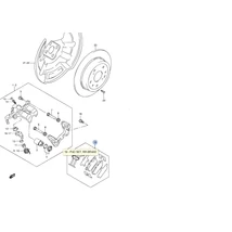 fékbetét garnitúra hátsó Swift 2005-től SPORT, SX4, 55800-80J04,  Japanparts