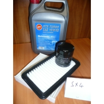 szervíz csomag szett olajcsere készlet SX4 : Alco 10W40 5l.+ olajszűrő + levegőszűrő + pollenszűrő,  (olaj, motorolaj)