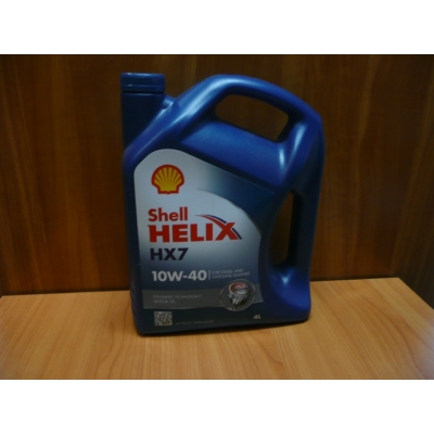 olaj motorba 10W40 Shell Helix HX7 4 literes,  olaj, motorolaj