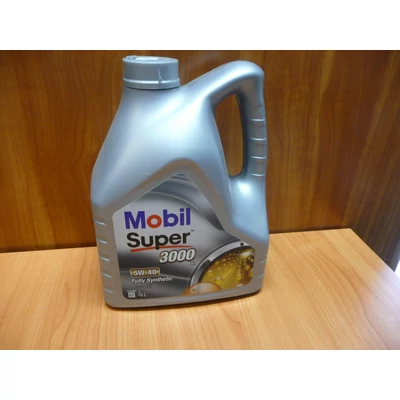olaj motorba 5W40 Mobil Super 3000 4 literes,  olaj, motorolaj