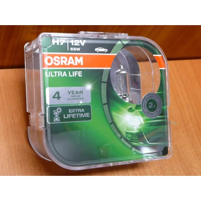 H7 izzó Osram Ultra Life 4 Year , 3x Life Time, párban  64210ULT