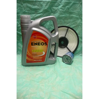 szervíz csomag szett olajcsere készlet Swift 1.0, 1.3 (8V) 2003-ig: Eneos 10W40 4l. olaj + olajszűrő + levegőszűrő